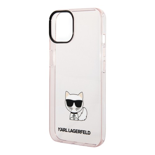 Чехол Karl Lagerfeld Choupette body TPU Hard для iPhone 14, розовый