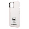 Чехол Karl Lagerfeld Choupette body TPU Hard для iPhone 14, розовый