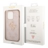 Чехол Guess 4G Big metal logo Hard для iPhone 14 Pro, розовый