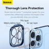 Чехол Baseus Glitter Case PC +Tempered glass для iPhone 14 Pro Max, синяя рамка