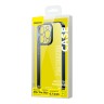 Чехол Baseus Glitter Case PC +Tempered glass для iPhone 14 Pro Max, синяя рамка
