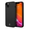Чехол Mercedes Liquid Silicone Hard для iPhone 14, черный