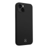 Чехол Mercedes Liquid Silicone Hard для iPhone 14, черный