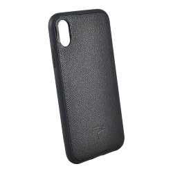 Кожаный чехол Toria EPSOM Hard для iPhone XS Max, черный