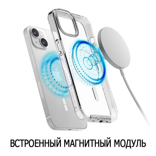 Чехол Elago MagSafe HYBRID для iPhone 14 Plus, прозрачный