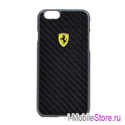 Чехол Ferrari Formula One Hard Real Carbon для iPhone 6/6s, черный
