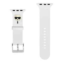 Ремешок Lagerfeld Silicone Karl head для Apple Watch 38-40-41 mm, белый