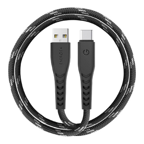 Автомобильное зарядное EnergEA Alu Drive PD20+ Kit USB-C PD/USB QC3.0 + кабель Nyloflex USB-A/USB-C (1.5 м)