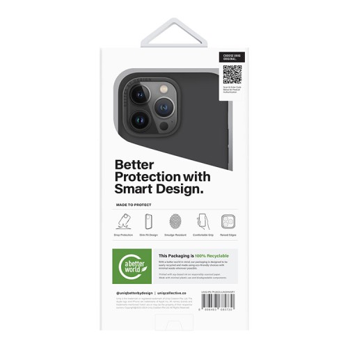 Uniq для iPhone 15 Pro Max чехол LINO Grey (Magsafe)