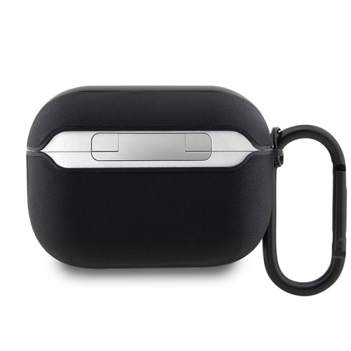 BMW для Airpods Pro 2 чехол Signature leather Hot stamp lines Black