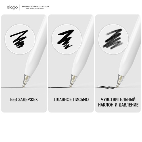 Elago для Apple Pencil 1/2/USB-C наконечники Metal Tips (2 шт.)