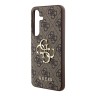 Guess для Galaxy S24+ чехол PU 4G Big metal logo Hard Brown