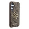 Guess для Galaxy S24+ чехол PU 4G Big metal logo Hard Brown