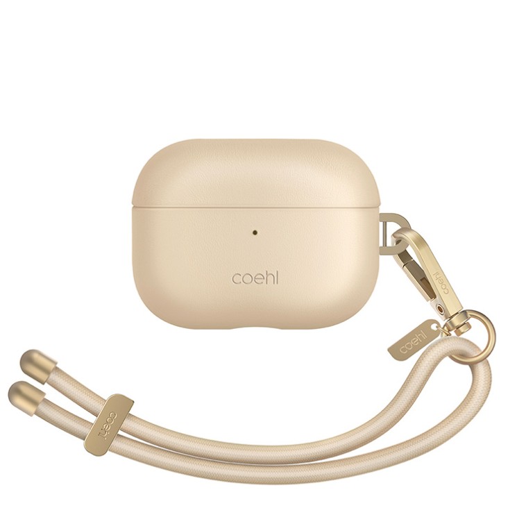 Uniq для Airpods Pro 2 чехол COEHL Haven with handstrap Cream