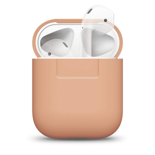 Чехол Elago Silicone case для AirPods 1/2, оранжевый (peach)