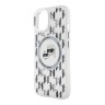 Karl Lagerfeld для iPhone 15 чехол PC/TPU Monogram NFT Karl & Choup Metal Camera прозрачный (MagSafe)