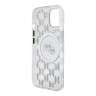 Karl Lagerfeld для iPhone 15 чехол PC/TPU Monogram NFT Karl & Choup Metal Camera прозрачный (MagSafe)
