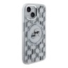 Karl Lagerfeld для iPhone 15 чехол PC/TPU Monogram NFT Karl & Choup Metal Camera прозрачный (MagSafe)