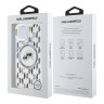 Karl Lagerfeld для iPhone 15 чехол PC/TPU Monogram NFT Karl & Choup Metal Camera прозрачный (MagSafe)