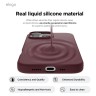 Elago для iPhone 16 Pro чехол Soft silicone (Liquid) Burgundy