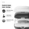 Elago для AirPods 4 чехол Liquid silicone case Black