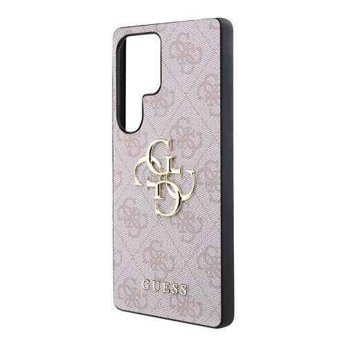 Guess для Galaxy S25 Ultra чехол PU 4G Big metal logo Hard Pink