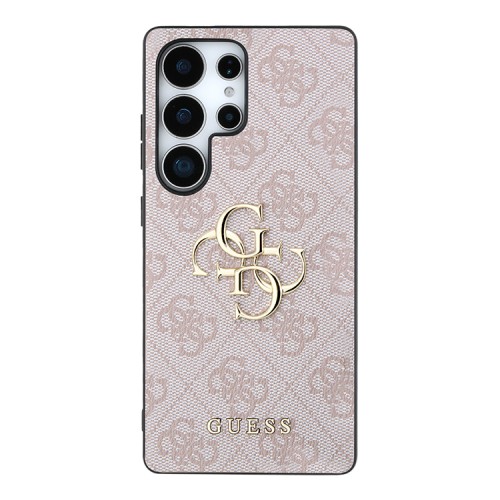 Guess для Galaxy S25 Ultra чехол PU 4G Big metal logo Hard Pink