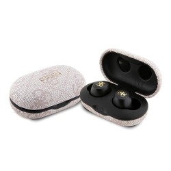 Guess Наушники TWS Bluetooth 4G with Classic Metal logo ENC Pink
