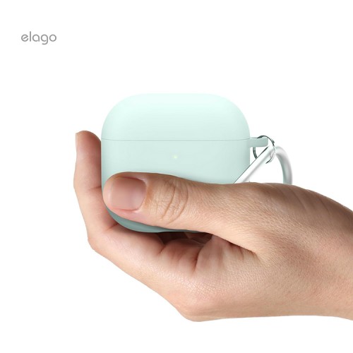 Elago для AirPods 4 чехол Liquid Hybrid Hang case Mint