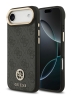 Guess для iPhone Air чехол PU 4G Diamond metal logo Gold camera Hard Black (MagSafe)