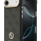 Guess для iPhone Air чехол PU 4G Diamond metal logo Gold camera Hard Black (MagSafe)
