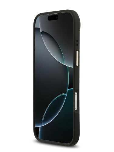 Guess для iPhone Air чехол PU 4G Diamond metal logo Gold camera Hard Black (MagSafe)