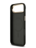 Guess для iPhone Air чехол PU 4G Diamond metal logo Gold camera Hard Black (MagSafe)