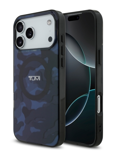 TUMI для iPhone 17 Pro Max чехол IML Double layer CAMO Hard Blue (MagSafe)