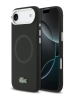 Lacoste для iPhone Air чехол Liquid silicone Lacquer Metal logo & Camera Hard Black (MagSafe)