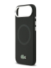 Lacoste для iPhone Air чехол Liquid silicone Lacquer Metal logo & Camera Hard Black (MagSafe)