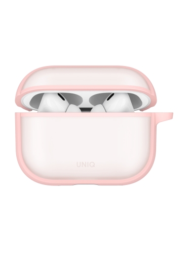 Uniq для Airpods Pro 3 чехол Veren Shockproof with carabin Pink Haze