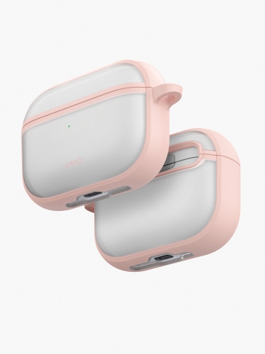 Uniq для Airpods Pro 3 чехол Veren Shockproof with carabin Pink Haze