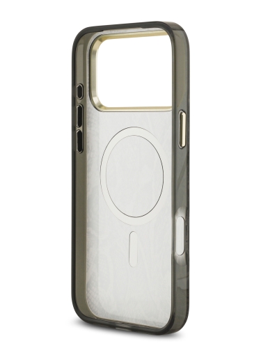 Guess для iPhone 17 Pro Max чехол IML Phyton Metal Cam Hard Black (MagSafe)