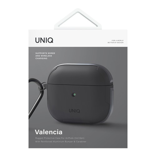 Чехол Uniq Valencia для AirPods 3 (2021), серый