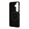 Guess для Galaxy S26+ чехол PU Saffiano Peony Metal logo & Camera Hard Black (MagSafe)
