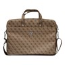 Сумка Guess 4G Bag with Triangle metal logo для ноутбуков 15-16 дюймов, коричневая