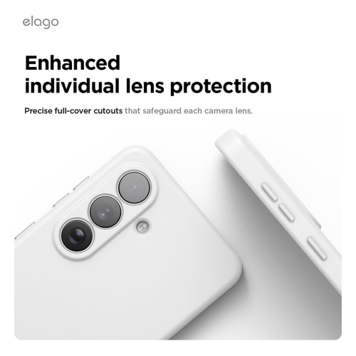Elago для Galaxy S26+ чехол Magnetic Silicone White (MagSafe)