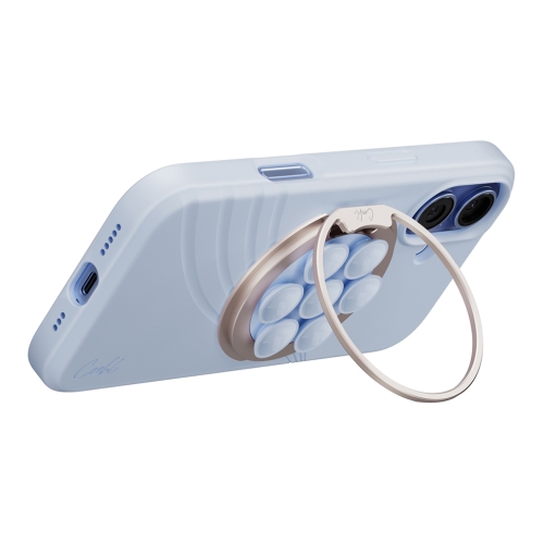 Uniq магнитный держатель COEHL LUNA Magnetic Suction Kickstand with Mirror Dewdrop Blue