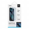 Защитное стекло Uniq OPTIX Anti-Blue light для iPhone 13 | 13 Pro | 14, черная рамка