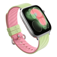 BlueO для Apple Watch 40/41/42 mm ремешок Lollipop Silicone Watch Band Pink Green