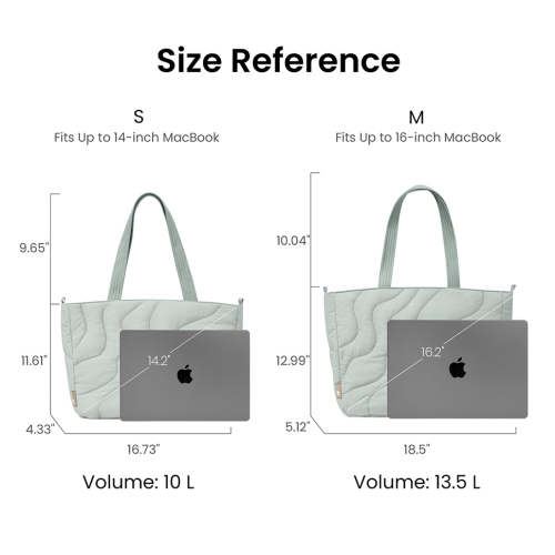 Tomtoc Travel сумка Terra-T38 Puffy Laptop Tote Bag 16"/13.5L Lakeshore