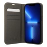 Чехол Guess PU Croco metal logo Booktype для iPhone 14 Pro, золотой