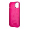 Чехол Lagerfeld Liquid silicone Elongated RSG logo Hard для iPhone 14, фуксия