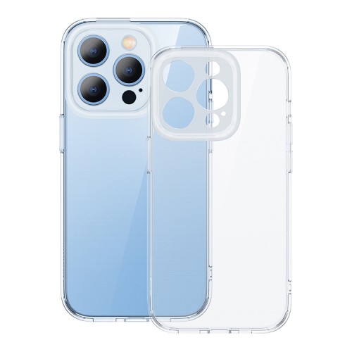 Чехол Baseus Illusion TPU case +4 camera frames +Tempered glass для iPhone 14 Pro Max, прозрачный